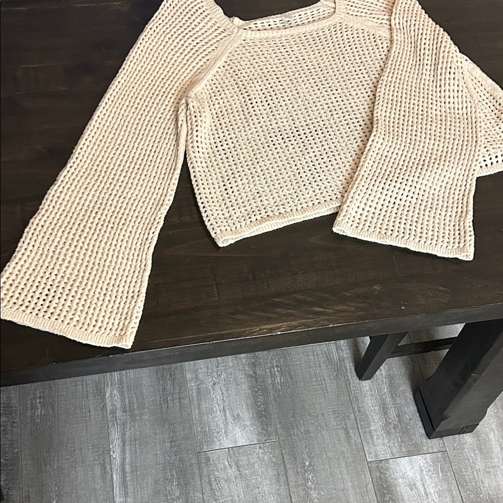 Cream Knit Women's Sweater